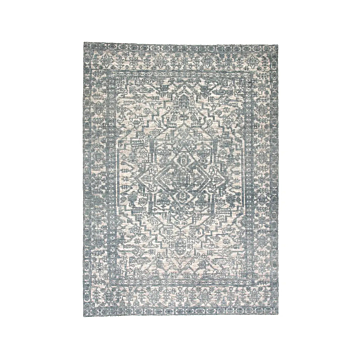 Jaipur Living Tulip Hand-Knotted Medallion Blue Ivory Area Rug 