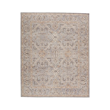 Jaipur Living Wyndham Hand-Knotted Trellis Light Gray Tan Area Rug 