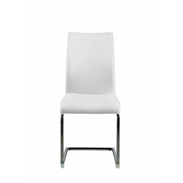 Chintaly Jane Contour Back Cantilever Side Chair-White