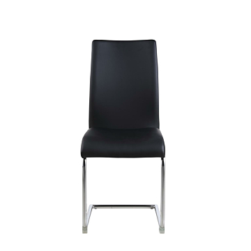 Chintaly Jane Contour Back Cantilever Side Chair-Black