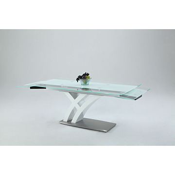 Chintaly Jillian Extendable Dining Table, $2,033.24, Chintaly, Transparent