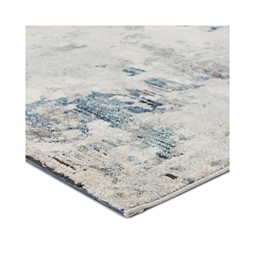 Vibe by Jaipur Living Louna Abstract Blue Light Gray Area Rug