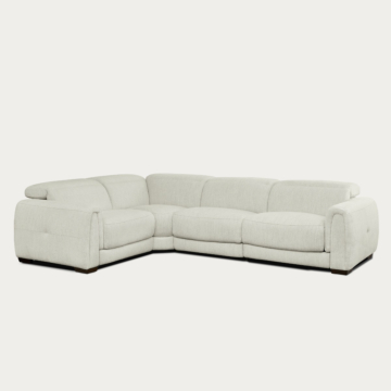 Jovan 4-Piece Modern Reclining Sectional Sofa – Birch Fabric | Creative Furniture