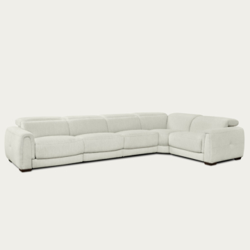 Jovan 5-Piece Modern Reclining Sectional Sofa – Birch Fabric | Creative Furniture