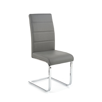 Cortex Dana Dining Chair, Gray Faux Leather