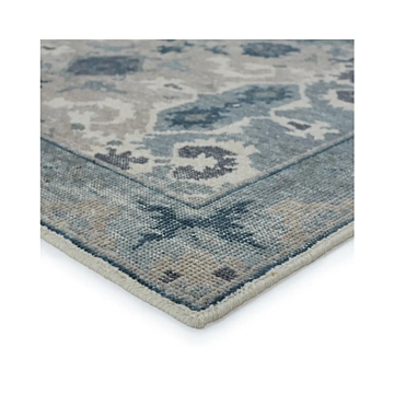 Jaipur Living Modify Hand-Knotted Medallion Blue Light Gray Area Rug