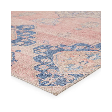 Vibe by Jaipur Living Adalee Medallion Pink Blue Runner Rug 