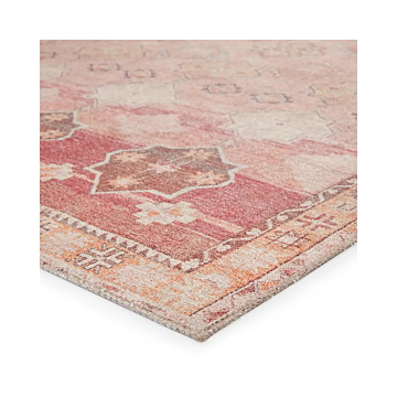 Vibe by Jaipur Living Bijou Medallion Pink Orange Runner Rug