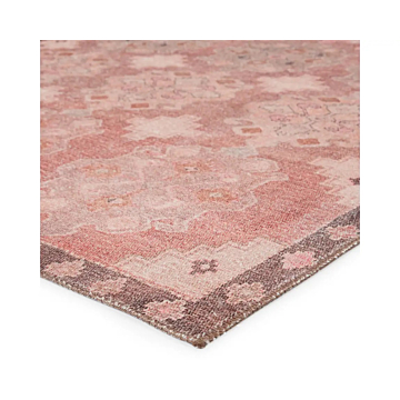 Vibe by Jaipur Living Chilton Medallion Pink Brown Runner Rug