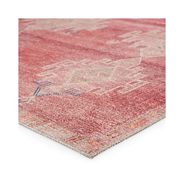 Vibe by Jaipur Living Evadne Medallion Pink Blue Runner Rug