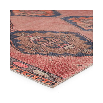 Vibe by Jaipur Living Mirta Medallion Pink Blue Runner Rug