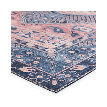 Nikki Chu by Jaipur Living Issa Medallion Dark Blue Pink Area Rug