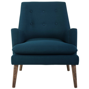 Modway Leisure Upholstered Lounge Chair-Azure