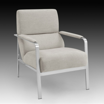 Lia Accent Chair, Beige Fabric | Creative Furniture