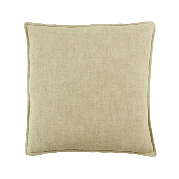 Jaipur Living Blanche Solid Polyester Pillow 20 Inch-Light Beige