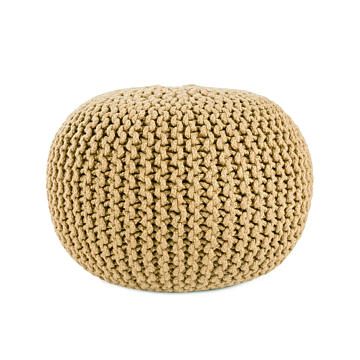 Vibe by Jaipur Living Asilah Indoor/ Outdoor Solid Round Pouf-Olive