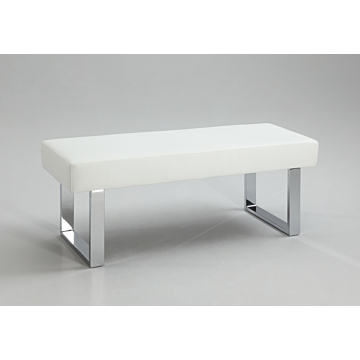 Chintaly Linden Dining Bench, White