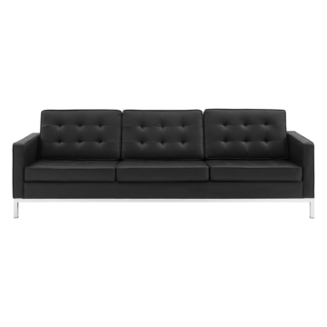 Modway Loft Tufted Upholstered Faux Leather Sofa
