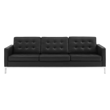 Modway Loft Tufted Upholstered Faux Leather Sofa