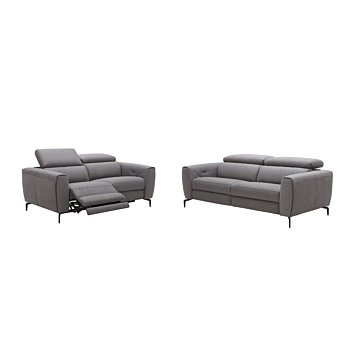 Lorenzo Motion Sofa Set-Grey, Fabric