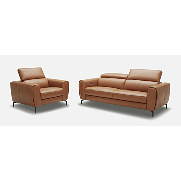 Lorenzo Motion Sofa Set-Caramel Leather