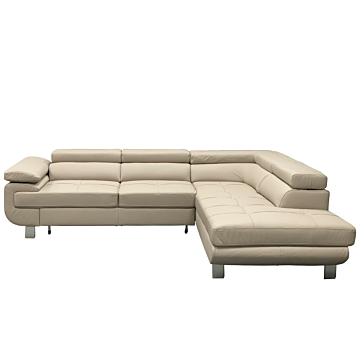 Cortex LOTUS Leather Sectional Sleeper Sofa, Right Corner
