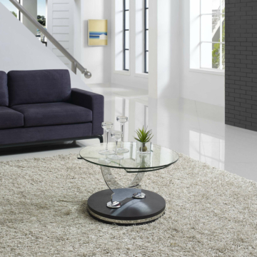 Lulu Rotating Coffee Table, Espresso Base | Creative Furniture