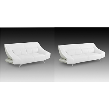 Madrid Modern Sofa and Loveseat Set | Creative Furniture-White