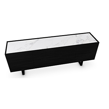 Calligaris Horizon 4 Door And One Drawer Wooden Sideboard