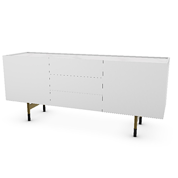 Calligaris Horizon 2 Door And 3 Drawer Wooden Sideboard