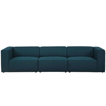 Modway Mingle 3 Piece Upholstered Fabric Sectional Sofa