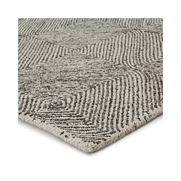 Museum Ifa by Jaipur Living Exhibition Handmade Geometric White Dark Gray Area Rug 