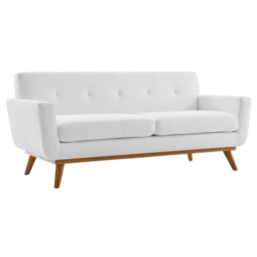 Modway Engage Upholstered Fabric Loveseat-White