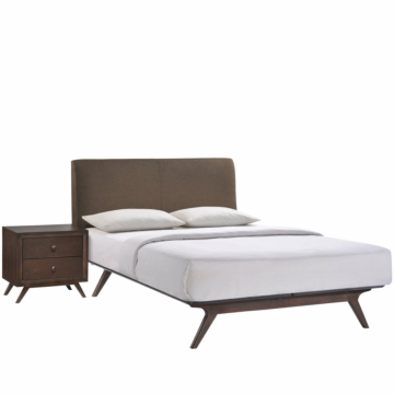 Modway Tracy 2 Piece Bedroom Set-Cappuccino Brown
