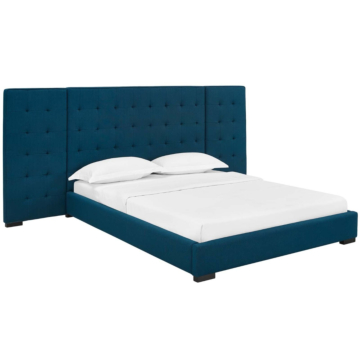 Modway Sierra Upholstered Fabric Platform Bed, Queen