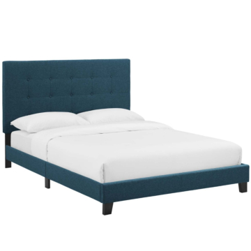 Modway Melanie Tufted Button Upholstered Fabric Platform Bed