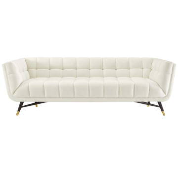 Modway Adept Performance Velvet Sofa-Ivory