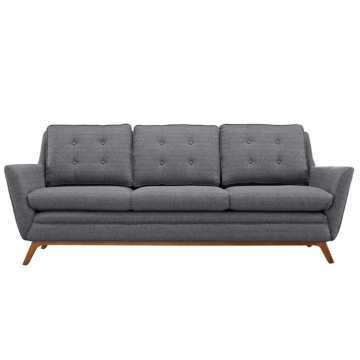 Modway Beguile Upholstered Fabric Sofa-Gray