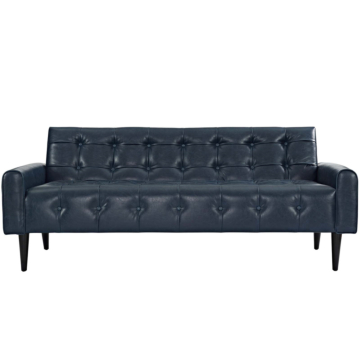 Modway Delve Upholstered Vinyl Sofa-Blue