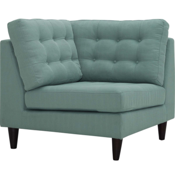 Modway Empress Upholstered Fabric Corner Sofa-Laguna