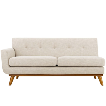 Modway Engage Left-Arm Loveseat-Beige