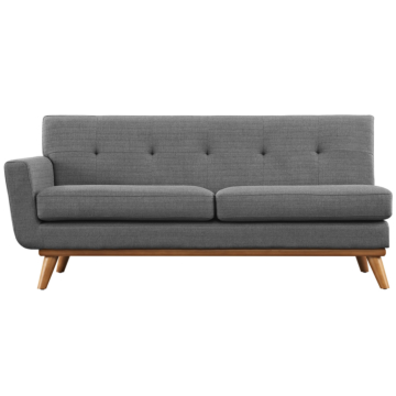 Modway Engage Left-Arm Loveseat-Gray