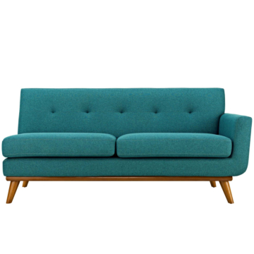 Modway Engage Right-Arm Upholstered Fabric Loveseat-Teal