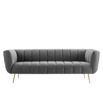 Modway Favour Channel Tufted Performance Velvet Sofa