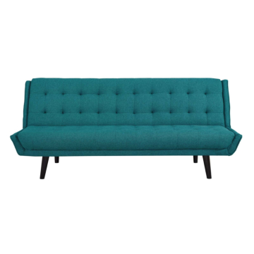 Modway Glance Tufted Convertible Fabric Sofa Bed-Teal