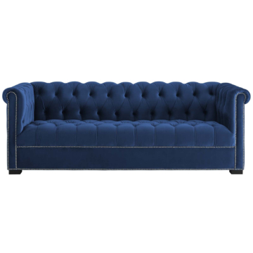 Modway Heritage Performance Velvet Sofa-Midnight Blue