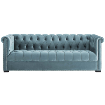 Modway Heritage Performance Velvet Sofa-Sea Blue