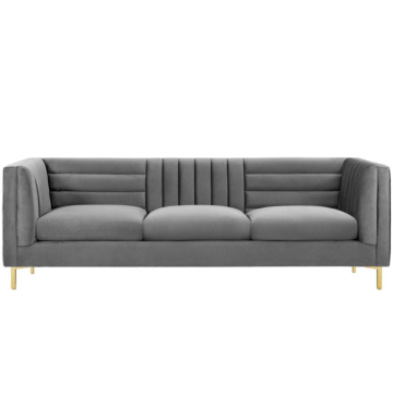 Modway Ingenuity Channel Tufted Performance Velvet Sofa