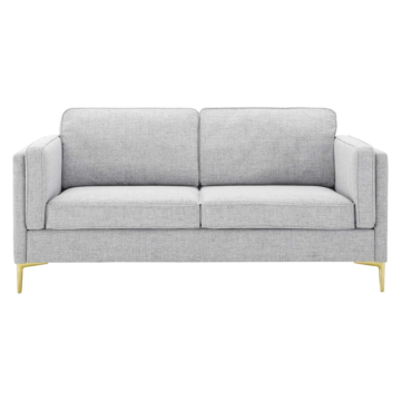 Modway Kaiya Fabric Sofa-Light Gray