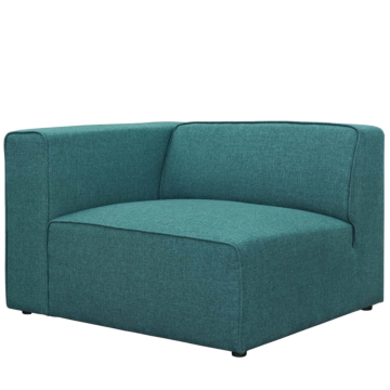 Modway Mingle Fabric Left-Facing Sofa-Teal